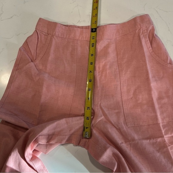 Band of the free Pink Linen Blend High Waist Wide Leg Pants Small - Picture 7 of 10